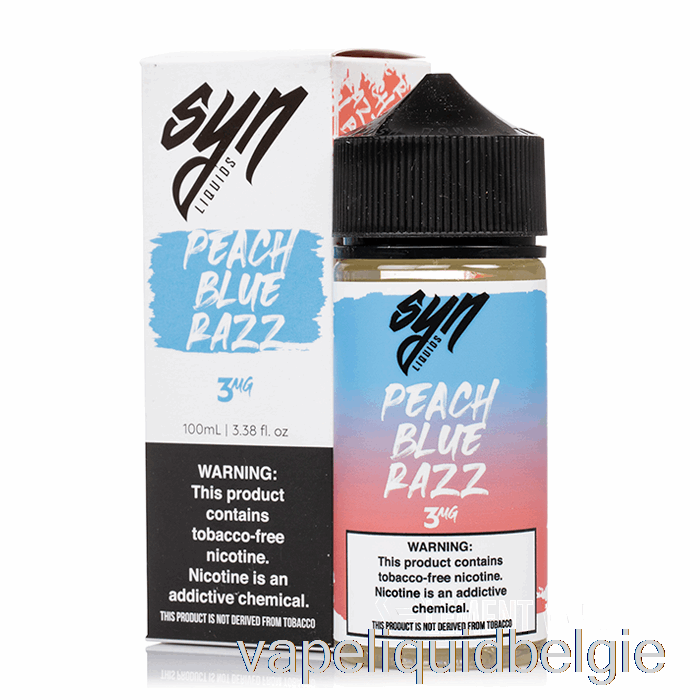 Vape België Perzikblauw Razz - Syn Vloeistof - 100ml 3mg